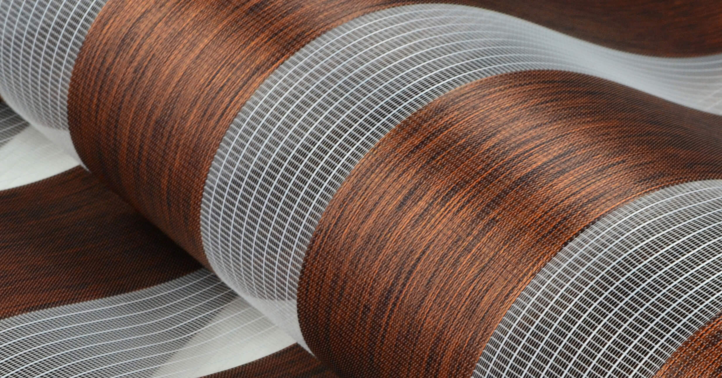 Tkanina do rolet dzień noc Zebra V kasztanowa materiał na rolety dzień noc zebra V kasztanowy