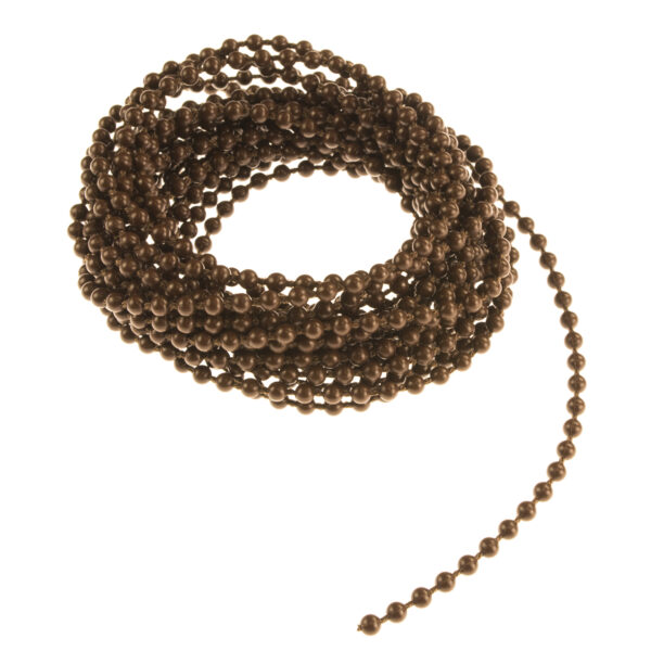 łańcuszek kulkowy do rolet jasno brązowy