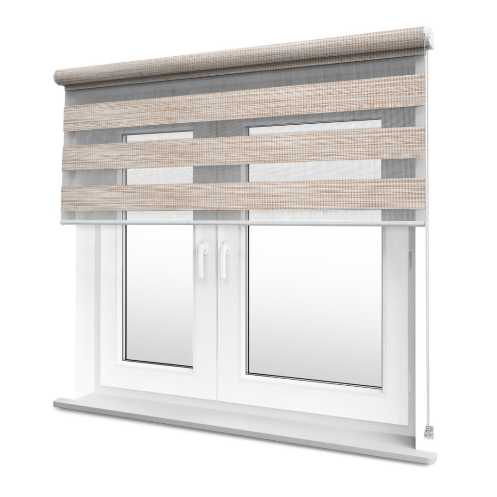 Roleta ścienna dzień i noc Zebra I roleta wolnowisząca dzień noc zebra I